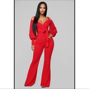NWT Fashion Nova “Falling For Your Charm” Jumpsuit